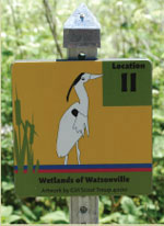 installed, wetlands of watsonville trail markers