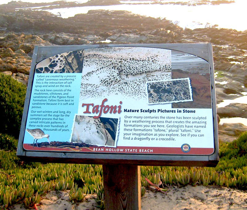 Bean Hollow State Beach, Installed Tafoni Panel