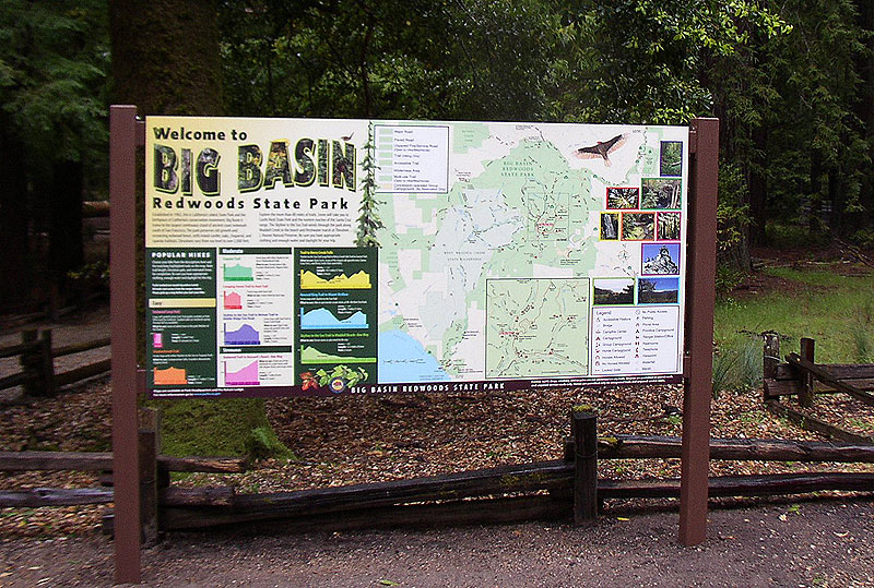 Big Basin, Installed Welcome Panel